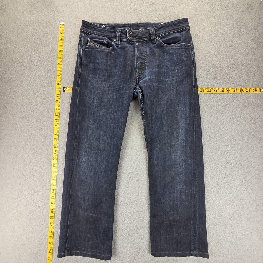 Diesel Jeans Mens 32x30 Blue Viker-R-Box Regular Straight Stretch 008W3